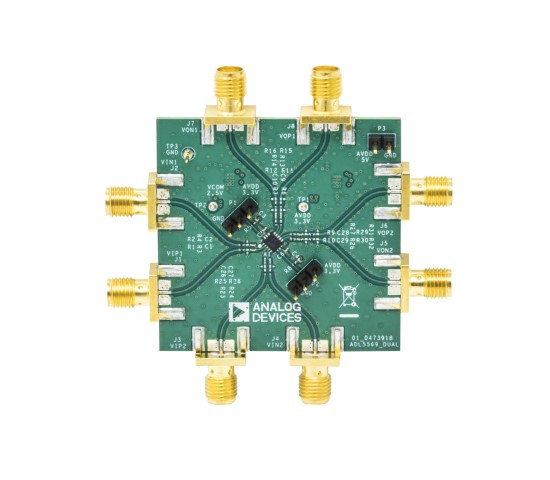 ADL5569 Evaluation Board (top)