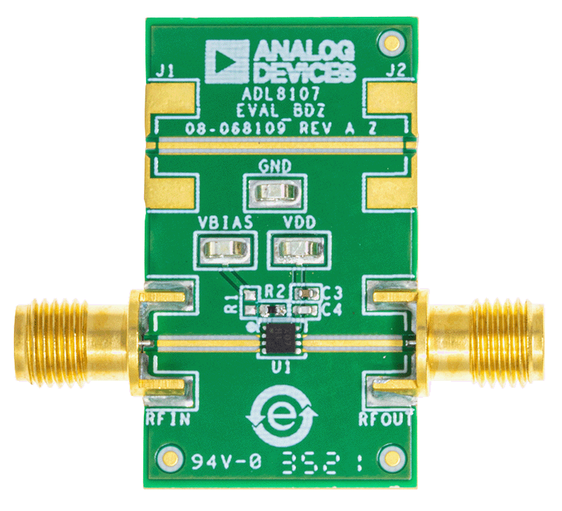ADL8107 Evaluation Board - Top