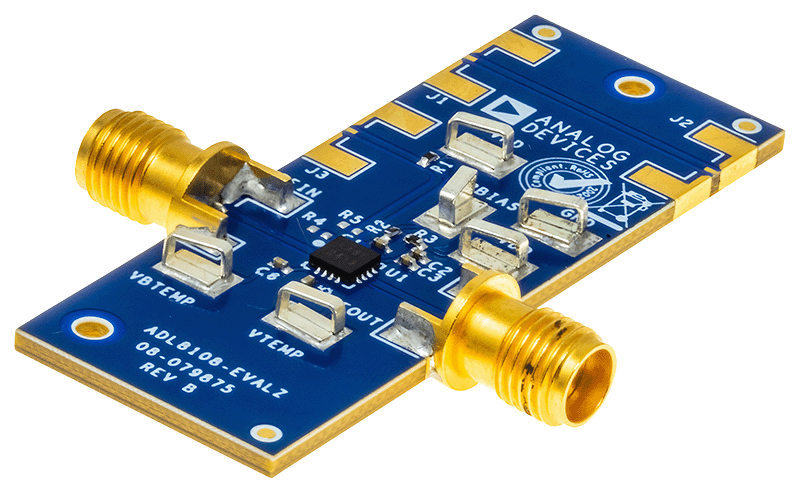 EVAL-ADL8108 Evaluation Board Photo Angle View