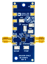 EVAL-ADL8108 Evaluation Board Photo Top View