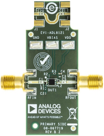 ADL8121 Evaluation Board - Top