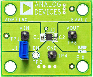 ADM7160CP-EVALZ - Top View