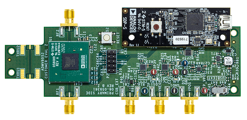 EVAL-ADMV8052 Board Photo Top View