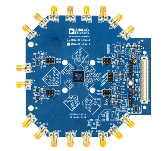 ADMV4801-Evaluation Board Top Image