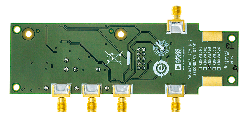 EVAL-ADMV8505 Board Photo Bottom View