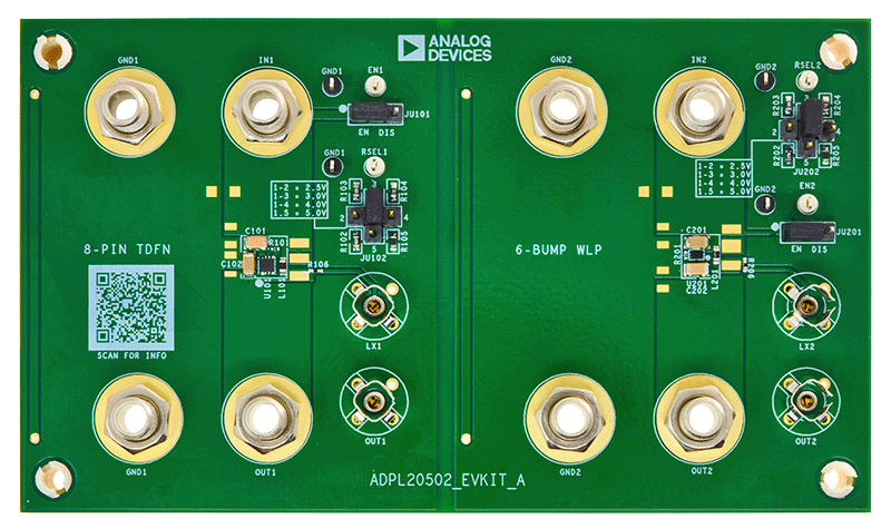ADPL20502EVKIT Board Photo Top View