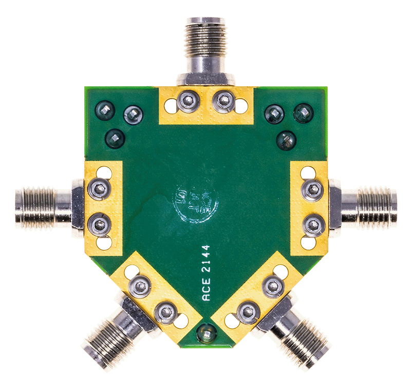 EVAL-ADRF5051 Board Photo Angle Bottom View