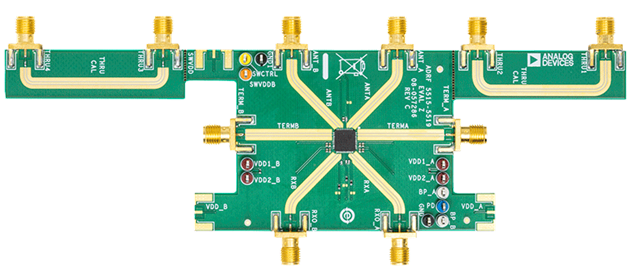 ADRF5519 Evaluation Board - Top