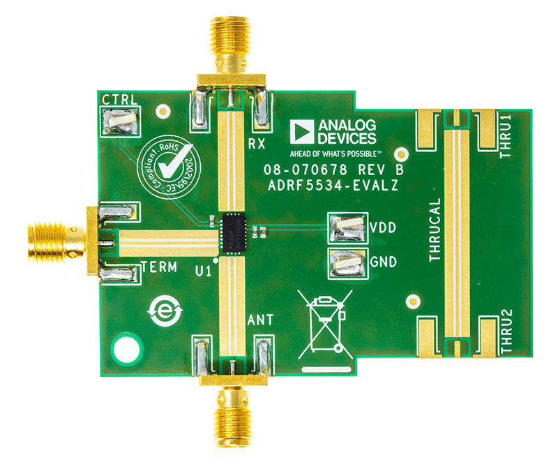ADRF5534 Evaluation Board - Top