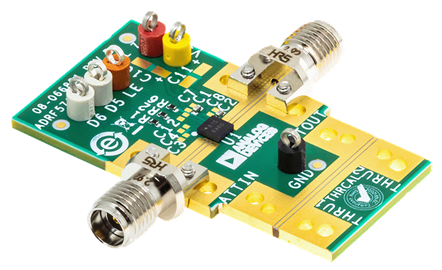 ADRF5716/ADRF5717 Evaluation Board Photo - Angle View