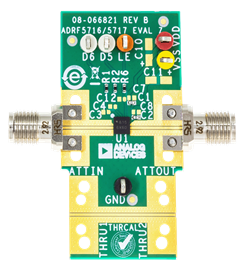 ADRF5716/ADRF5717 Evaluation Board Photo - Top View