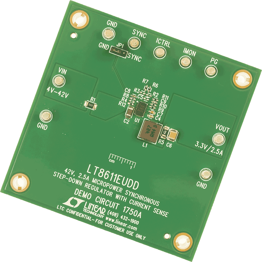DC1750A-LT8611EUDD Demo Board