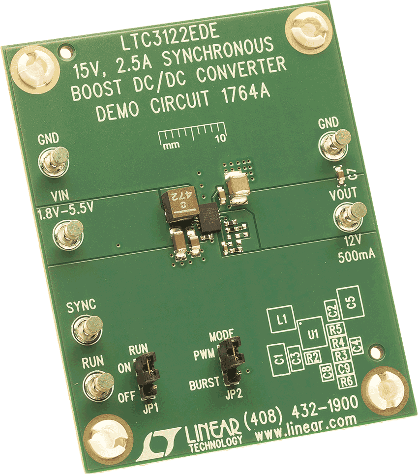 DC1764A-LTC3122EDE Demo Board