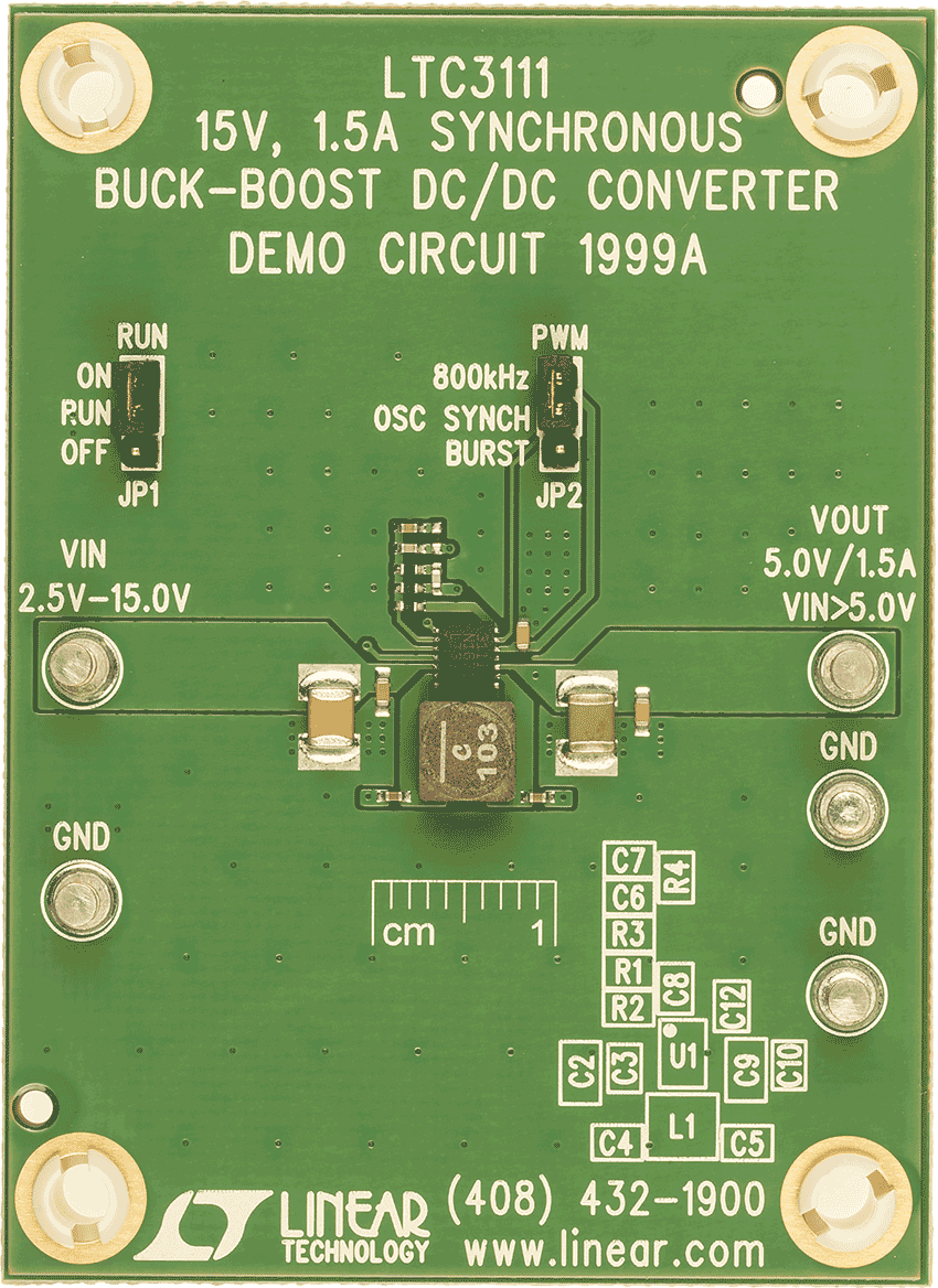 DC1999A-LTC3111EDE Demo Board