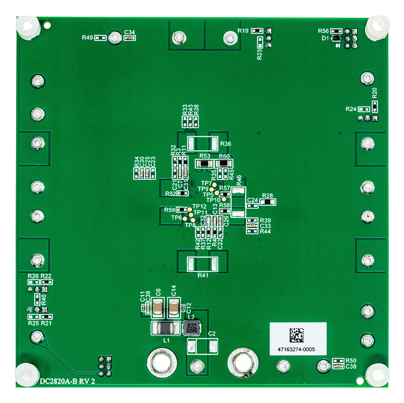 DC2820A-B Board Photo Bottom View