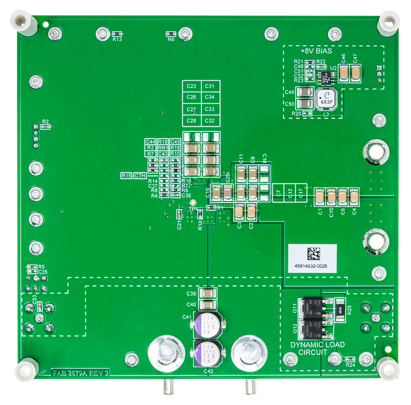 DC2879A Evaluation Board - Bottom View
