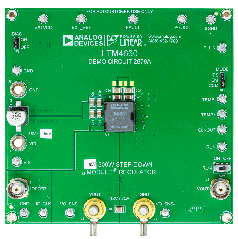 DC2879A Evaluation Board - Top View