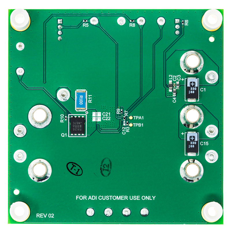 DC3122A Evaluation Board - Bottom View