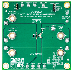 DC3122A Evaluation Board - Top View