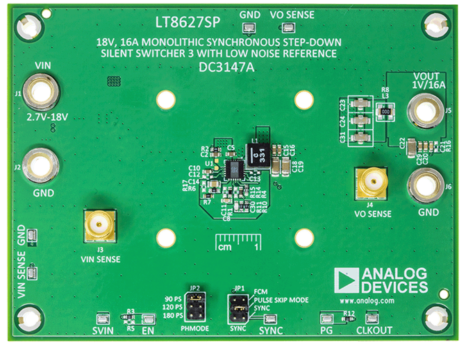 DC3147A Evaluation Board - Top View