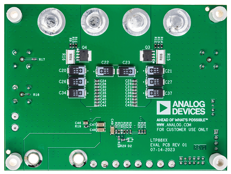 DC3190B-G Evaluation Board Bottom View