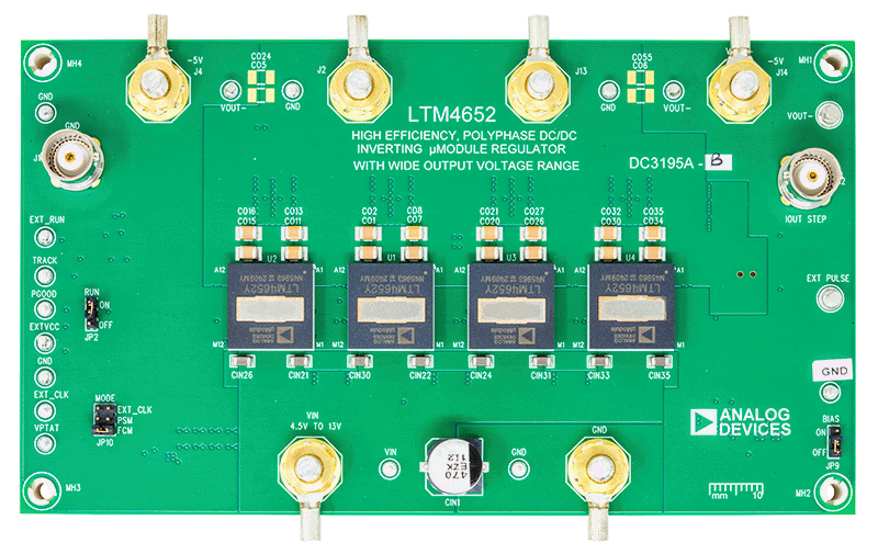 DC3195A-B Evaluation Board Photo Top View