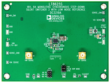 DC3219A Evaluation Board - Top View