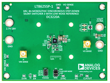 DC3220A Evaluation Board - Top View