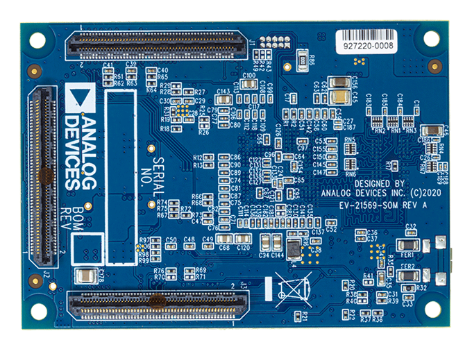 EV-21569-SOM Evaluation Board - Bottom View
