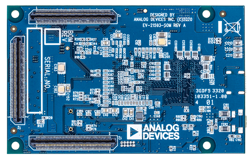 EV-21593-SOM Evaluation Board - Top View