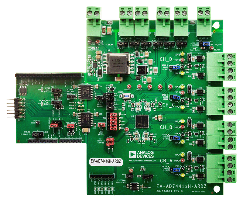 EVAL-AD74416H Board Photo Top View