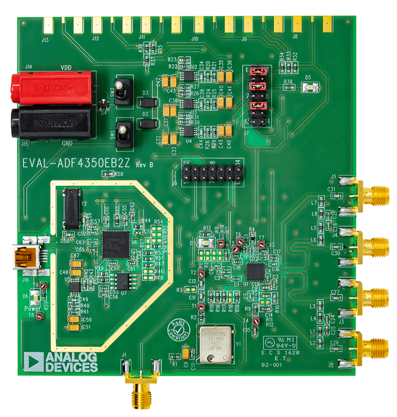 ADF4350 Evaluation Board - Top View