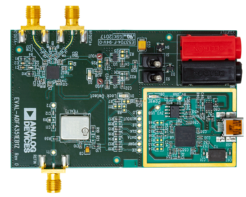 ADF4351 Evaluation Board - Top View