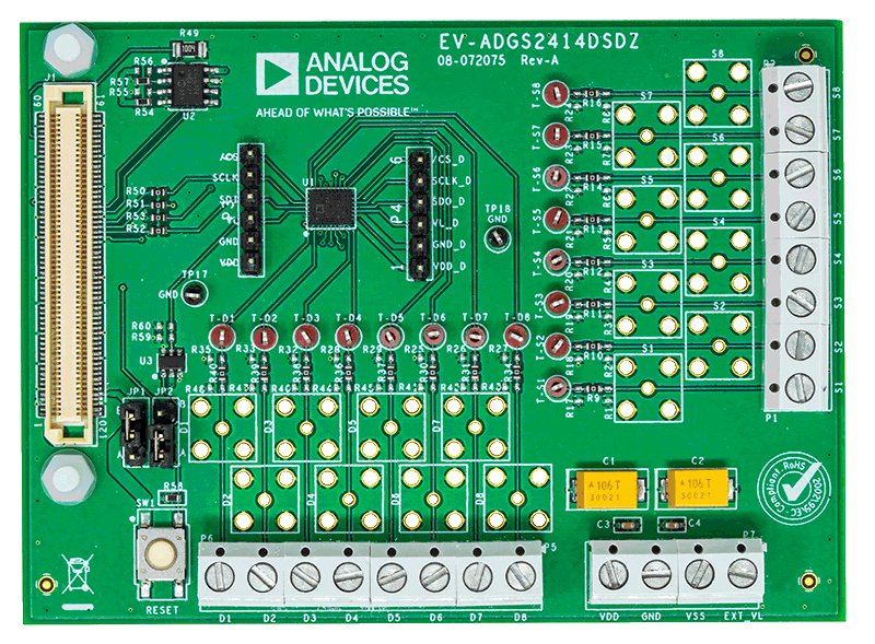 EV-ADGS2414DSDZ Evaluation Board - Top View