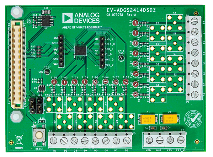 EV-ADGS2414DSDZ Evaluation Board - Top View