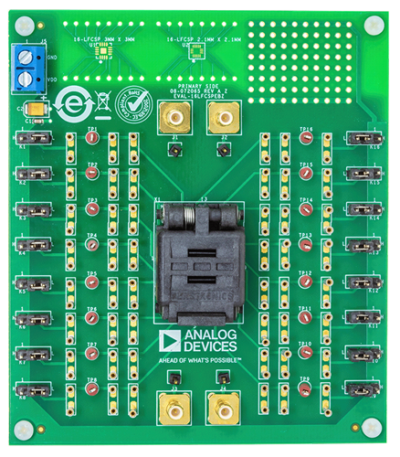 EVAL-16LFCSPEBZ Evaluation Board - Top View