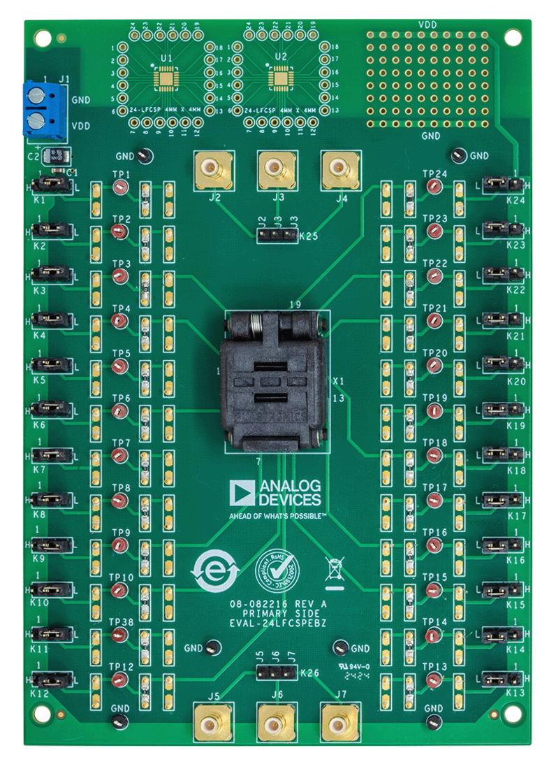 EVAL-24LFCSPEBZ Board Photo Top View