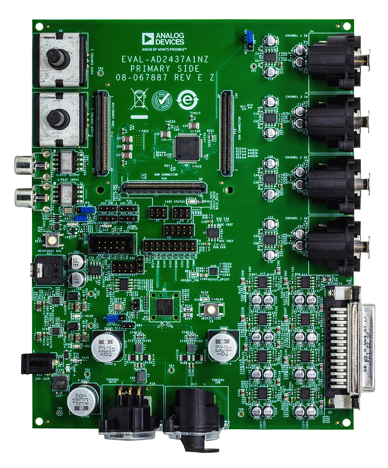 EVAL-AD2437A1NZ Evaluation Board - Top View