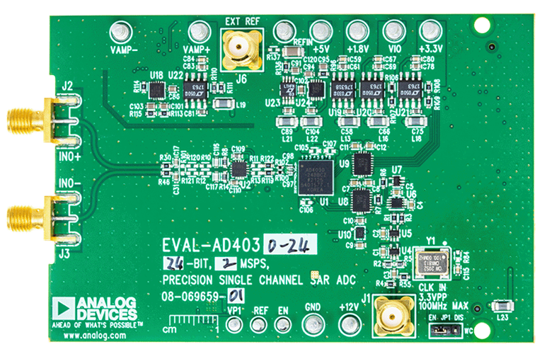 EVAL-AD4030-24 Evaluation Board - Top View