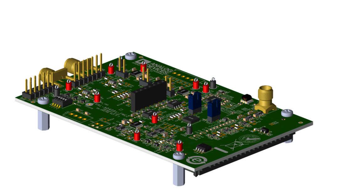 EVAL-AD4086 Evaluation Board Angle View
