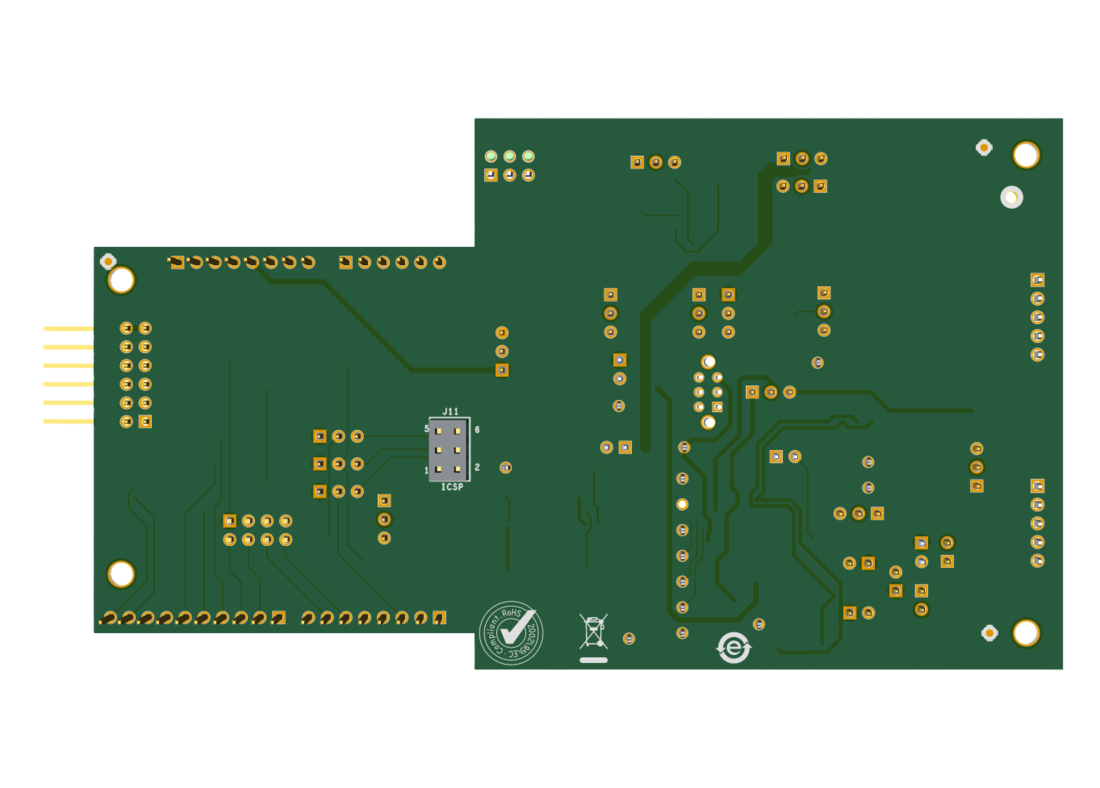 EVAL-AD4113ARDZ Evaluation Board Bottom View