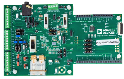 EVAL-AD4131-8WARDZ Evaluation Board - Top View