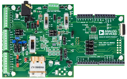 EVAL-AD4130-8 Evaluation Board - Top View