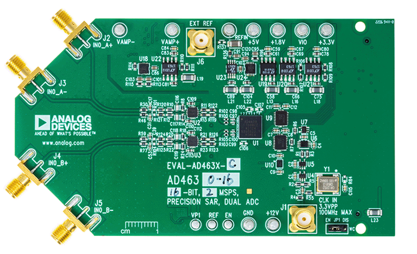 EVAL-AD4630-16 Evaluation Board - Top View