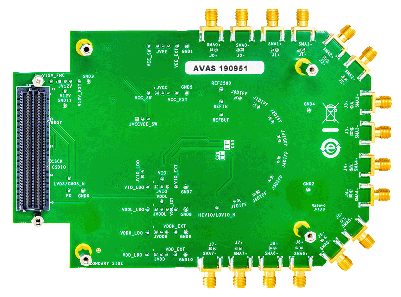 EVAL-AD4858FMCZ Evaluation Board - Bottom View