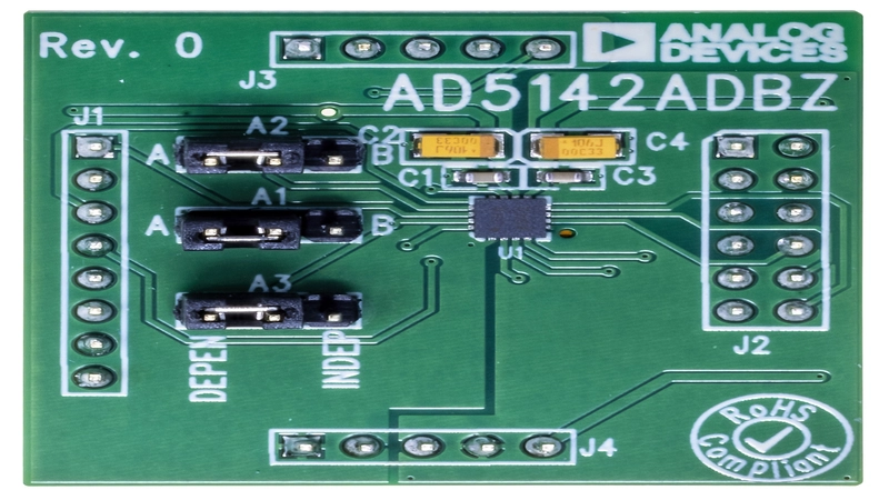 EVAL AD5142A 2DBZ Evaluation Board - Top