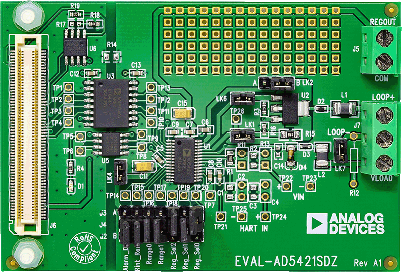 AD5421 Evaluation Board - Top View