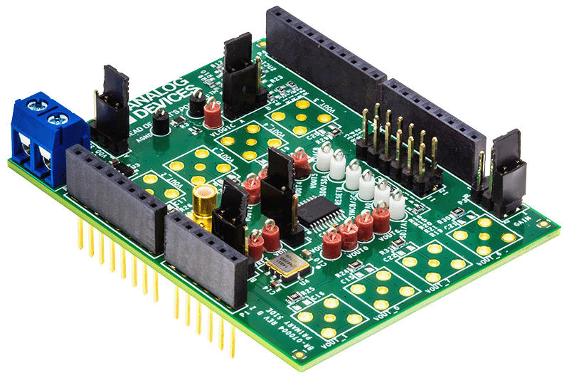 EVAL-AD5676R2ARDZ Board Photo Angle View