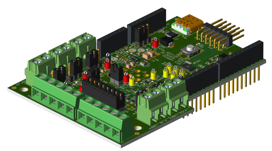 EVAL-AD5710R Board Photo Angle View