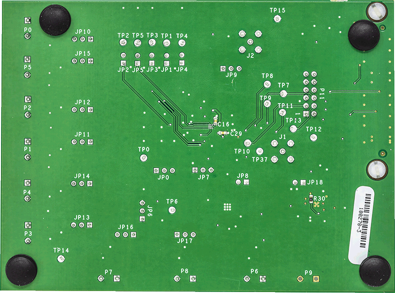 EVAL-AD5770RSDZ Evaluation Board - Bottom View